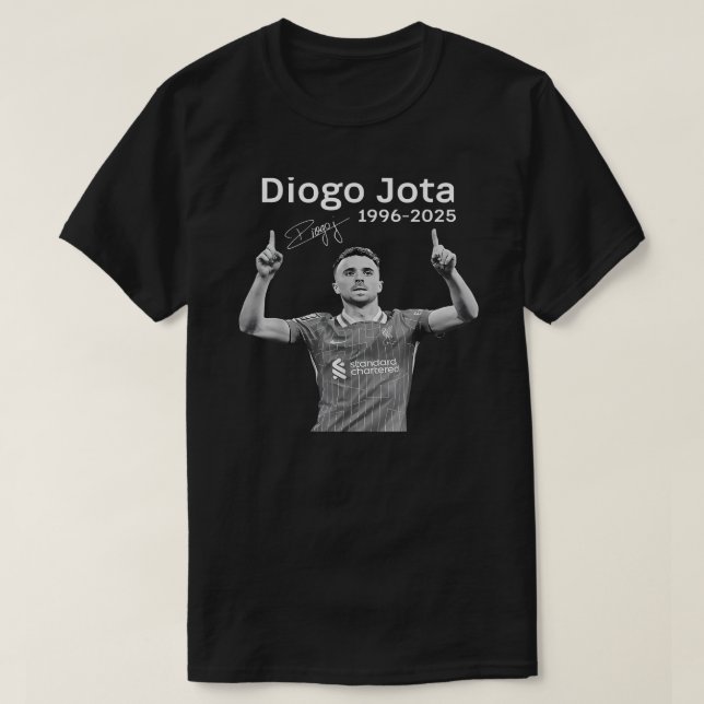 T-shirt Diego Jota En Mémoire, Chemise Diogo R.I.P, Diogo  (Design devant)