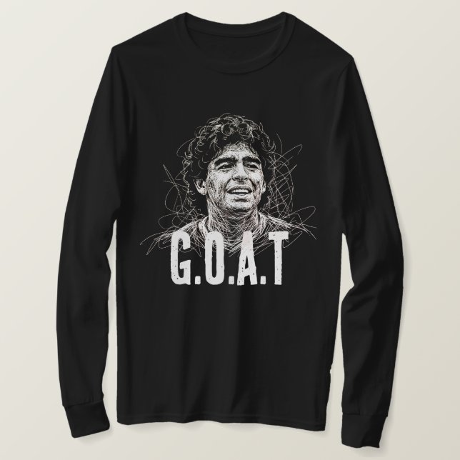 T-shirt Diego Maradona le GOAT (Design devant)