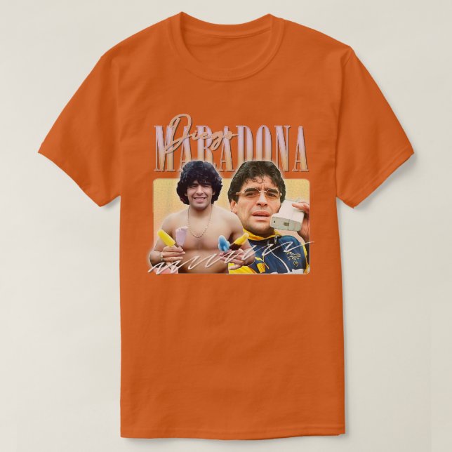 T-shirt Diego Maradona Retro 90s esthétique (Design devant)