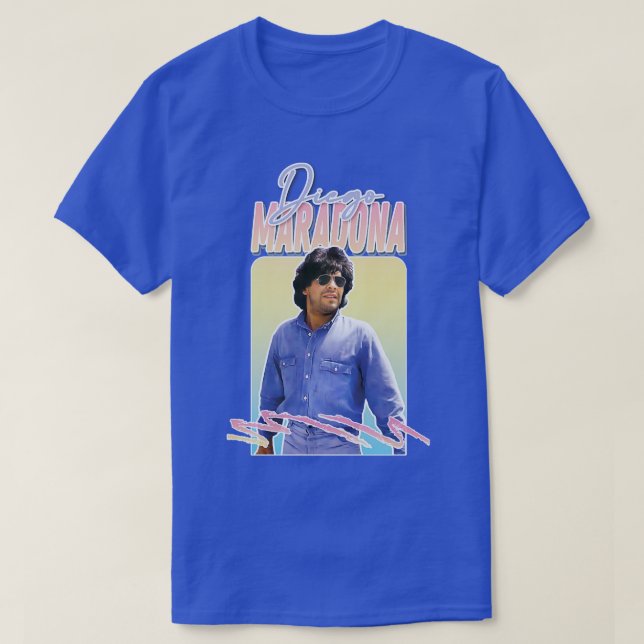 T-shirt Diego Maradona Rétro 90s Esthétique 1 (Design devant)