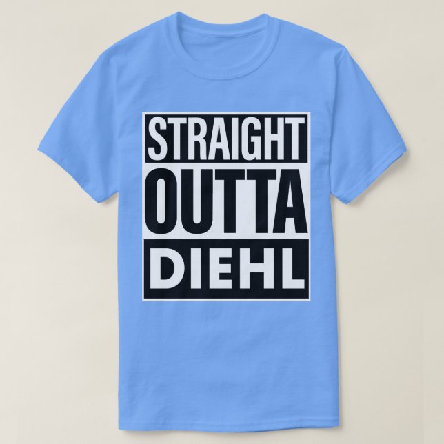 T-shirt Diehl Nom Droit Outta Diehl (Design devant)