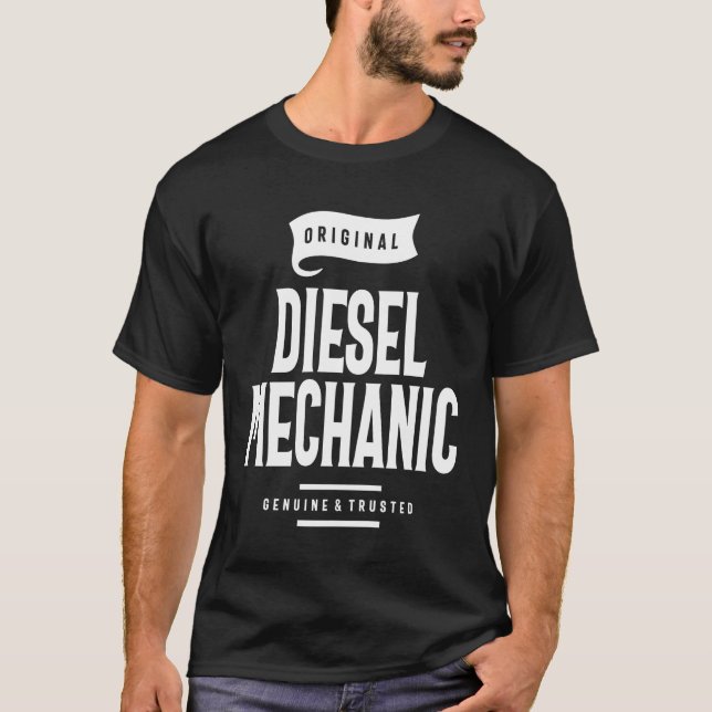T-shirt Diesel Mécanicien Cadeau amusant Titre de l'emploi (Devant)