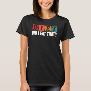 T-shirt Diet Ai-Je Mangé Ce Grill Master Chef Amateur