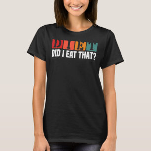 T-shirt Diet Ai-Je Mangé Ce Grill Master Chef Amateur
