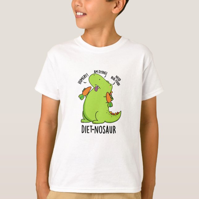 T-shirt Diet-nosaurus Blagues de Dinosaure Drôles  (Devant)