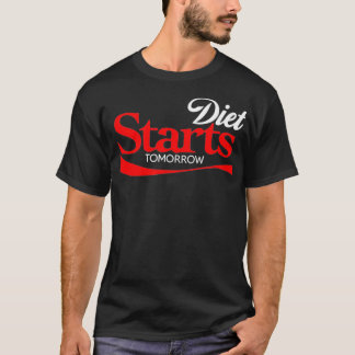 T-shirt Diet Starts Tomorrow Shirt Keto Paleo Vegan