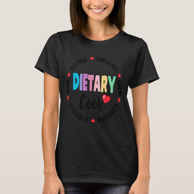 T-shirt Dietary Cook Appreciation Week santé Dietitia (Devant)