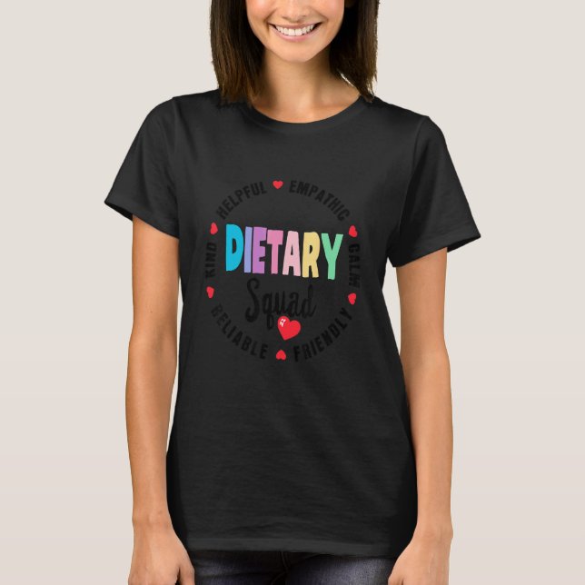 T-shirt Dietary SQUAD Appreciation Week healthcare Dietiti (Devant)