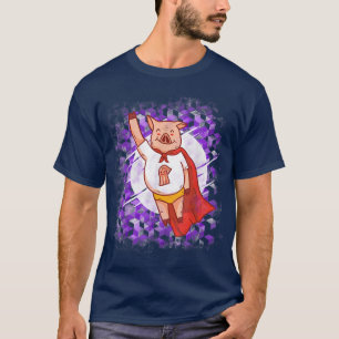T-shirt Diète Homme Power Grill Bbq Pig Bacon Porc Goa Nut