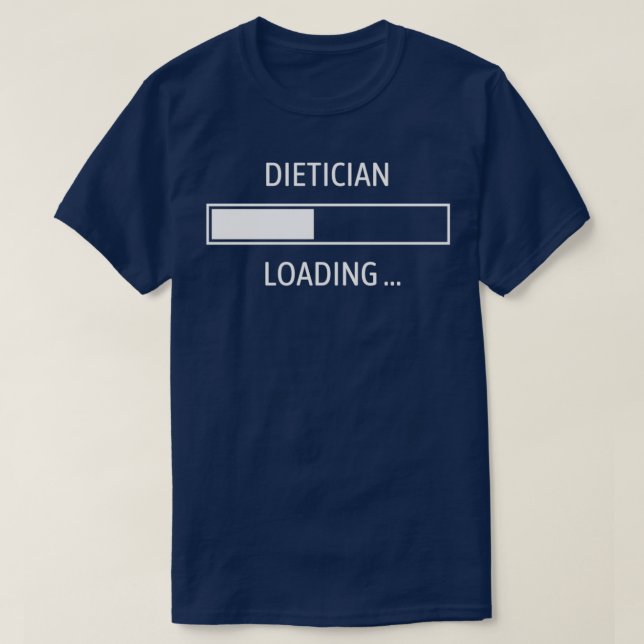 T-shirt Diététicien Chargement drôle Diététicien (Design devant)