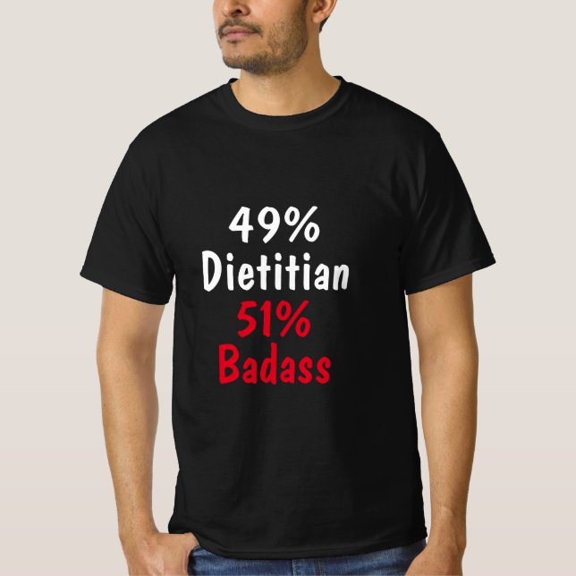 T-shirt Diététiste Badass (Devant)