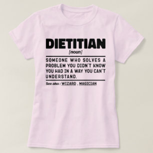 T-shirt Diététiste Définition du nom Nutrition Coach Drôle
