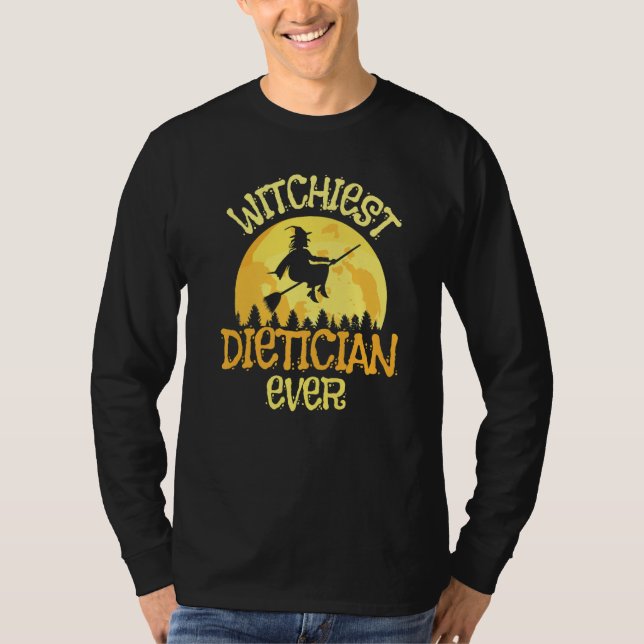 T-shirt Dietician Witch Halloween Humor (Devant)