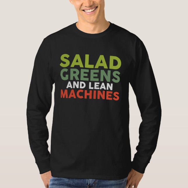 T-shirt Dietitian Nutritionist Salad Greens and Lean Machi (Devant)