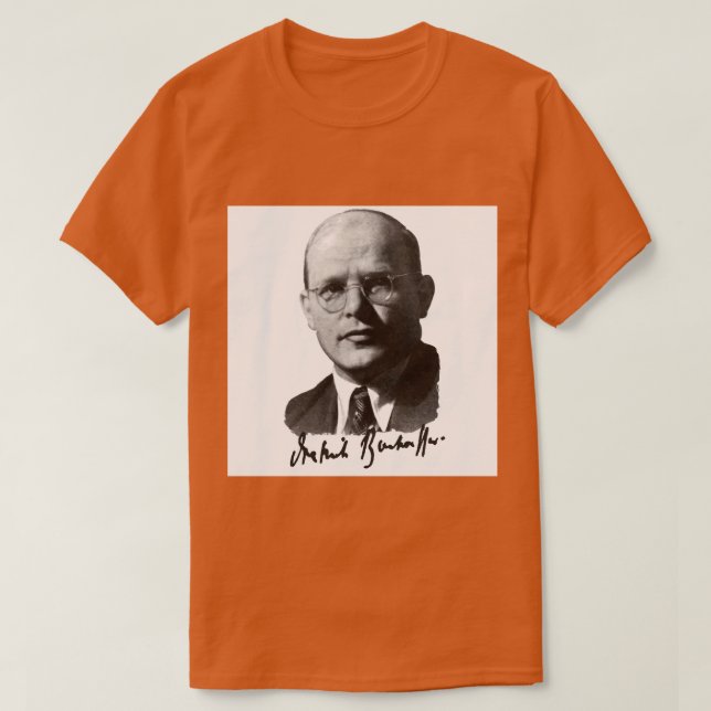 T-shirt Dietrich Bonhoeffer Portrait (Design devant)