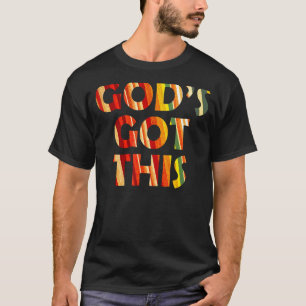 T-shirt Dieu a cette Colorée Encouragement Chrétien &