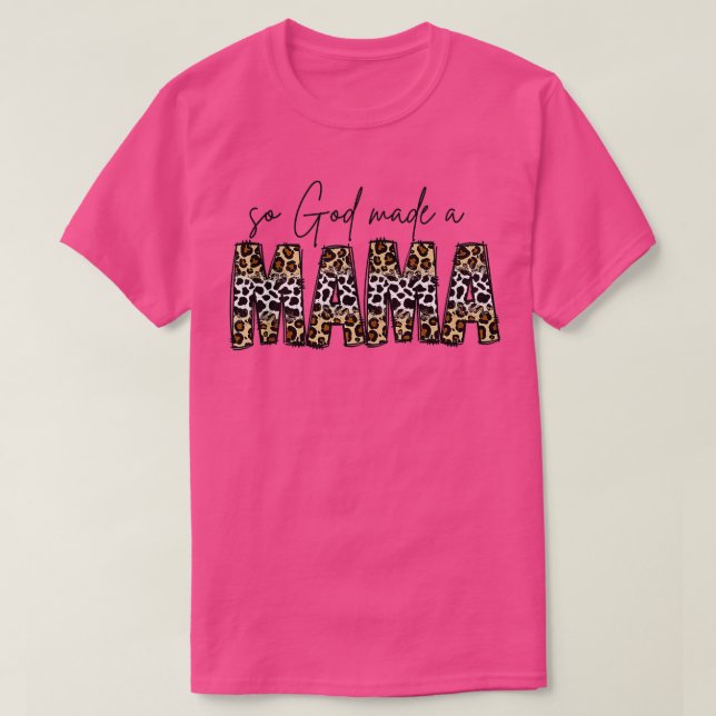 T-shirt Dieu A Fait Une Mama Boho Mama Leopard Débardeur (Design devant)