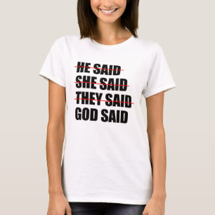 T-shirt Dieu a le dernier mot