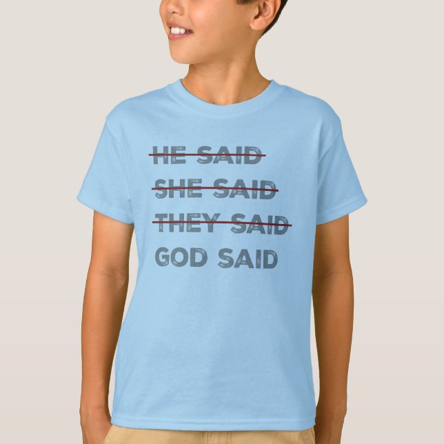 T-shirt Dieu a le dernier mot (Devant)