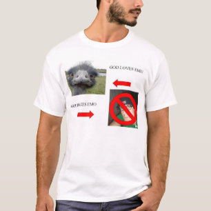 T-shirt Dieu aime l'émeu