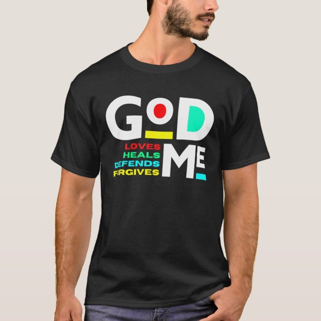 T-shirt Dieu aime les guérisons défend (Devant)