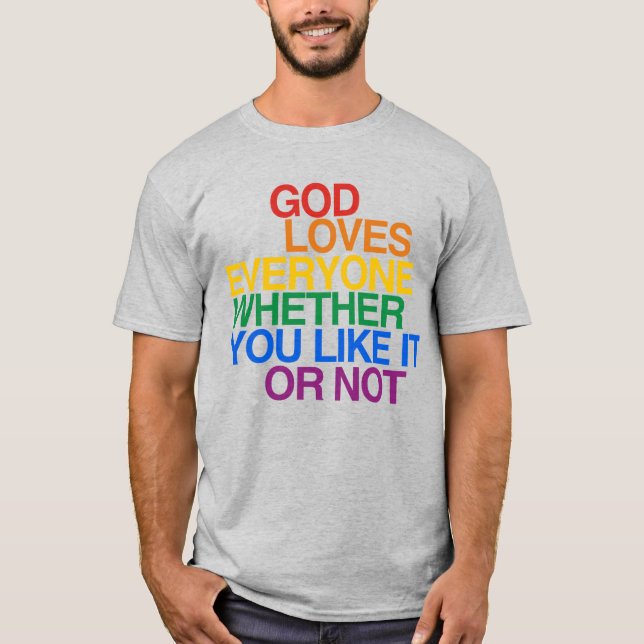 T-SHIRT DIEU AIME TOUT LE MONDE (Devant)