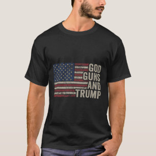 T-shirt Dieu Armes Et Trump - Pro Dieu Arme Drôle Républic