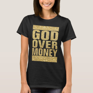 T-shirt Dieu au-dessus d'argent