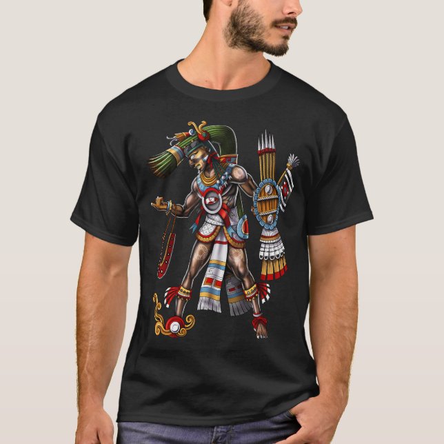 T-shirt Dieu aztèque Tezcatlipoca (Devant)