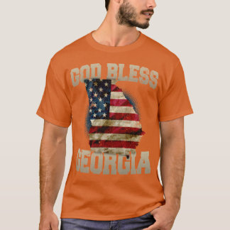 T-shirt Dieu Béni Géorgie Cadeau Fière Forte Conception gé