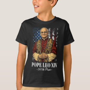 T-shirt Dieu Béni Nouveau Pape Léon Xiv Église catholique 