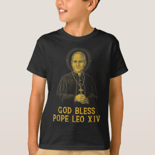 T-shirt Dieu Béni Nouveau Pape Léon Xiv Église catholique