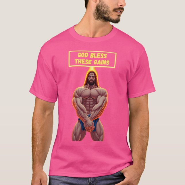 T-shirt Dieu Bénisse Ces Gains (Devant)