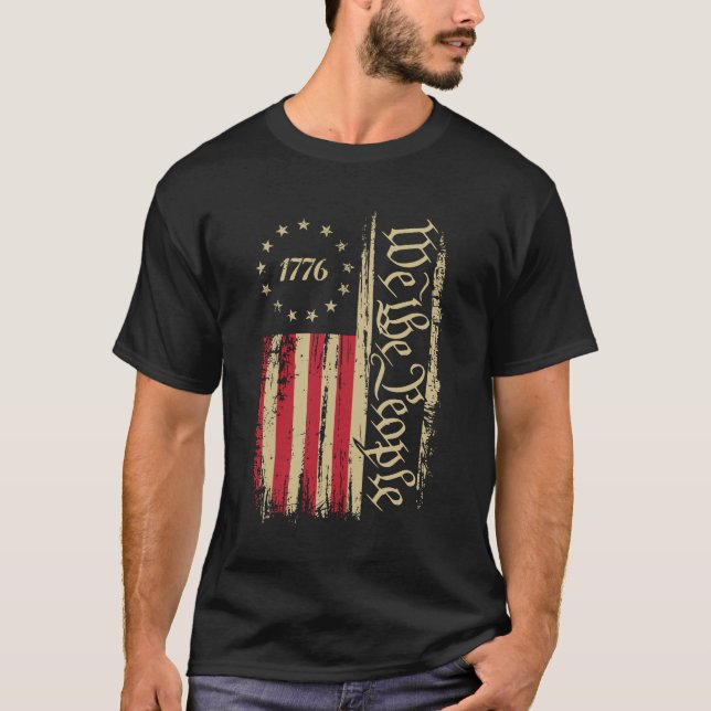 T-shirt Dieu bénisse l'Amérique (Devant)