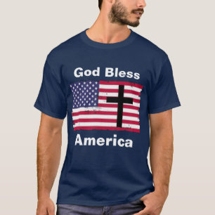 T-shirt Dieu bénisse l'Amérique