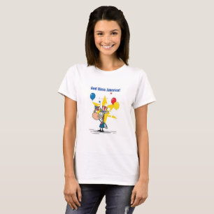 T-shirt Dieu bénisse l'Amérique Donkey