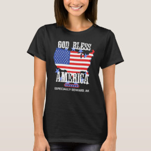 T-shirt Dieu bénisse l'Amérique en particulier à coudre AK