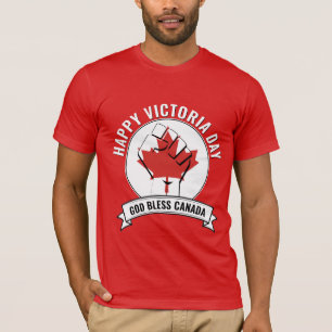 T-shirt Dieu bénisse le Canada Fête de Victoria