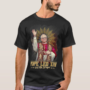 T-shirt Dieu bénisse le pape Leo Xiv catholique