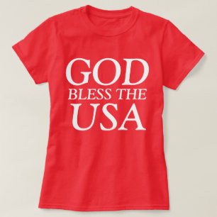 T-shirt Dieu bénisse les États-Unis