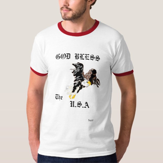 T-shirt : Dieu bénisse les Etats-Unis A (Devant)