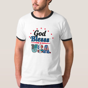 T-shirt Dieu bénisse les USA