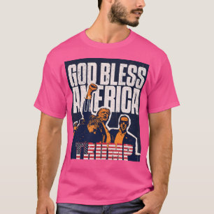 T-shirt Dieu bénisse Merica Trump 2024