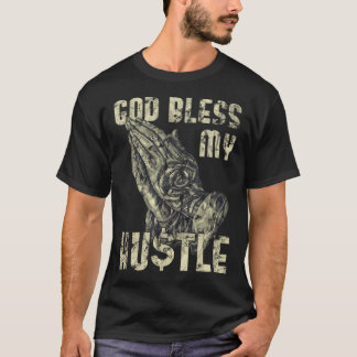T-shirt Dieu bénisse Mon Hustère Jésus chrétien
