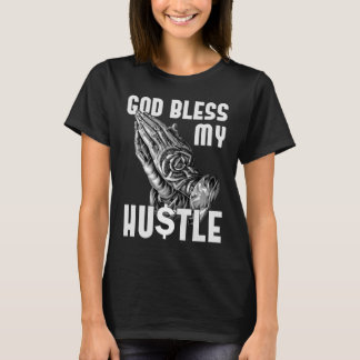 T-shirt Dieu bénisse Mon Hustère Jésus chrétien