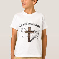 DIEU BÉNISSE NOS RÉSERVES, croix robuste & US cont