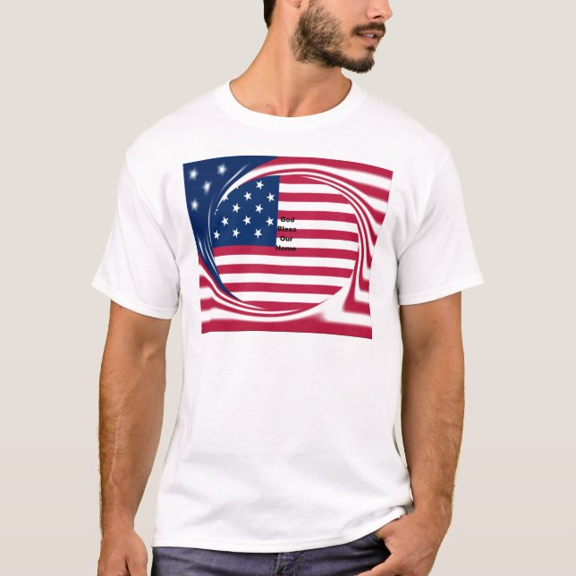 T-shirt Dieu bénisse notre maison (Devant)