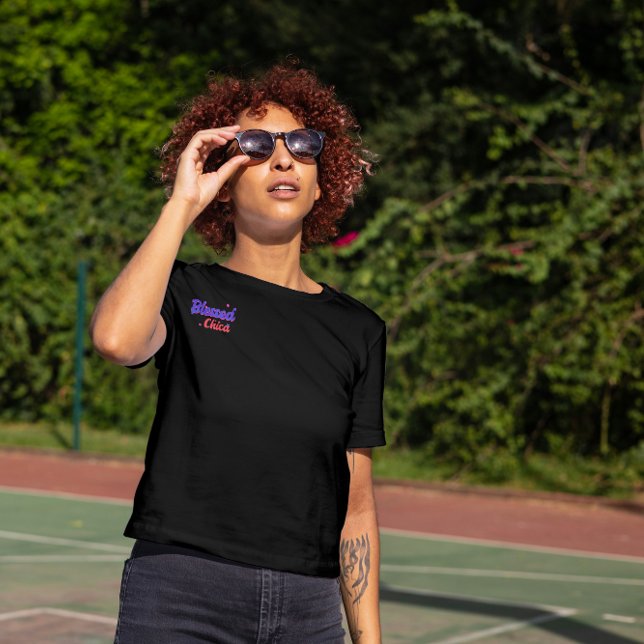 T-shirt Dieu bénisse tous mes Chicas (Créateur téléchargé)