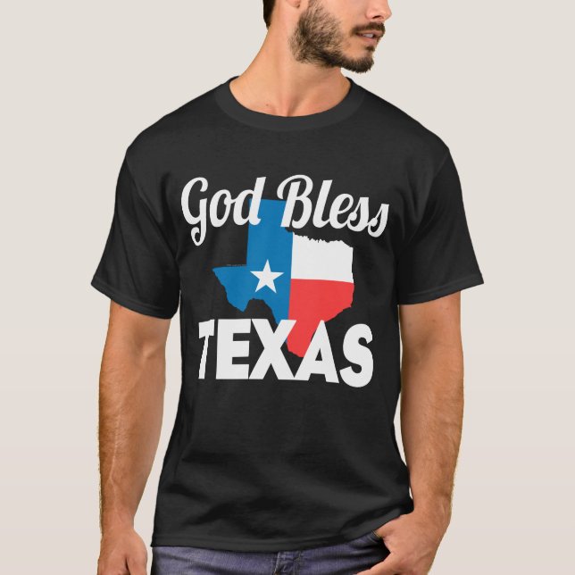 T-shirt Dieu bénissent le Texas (Devant)