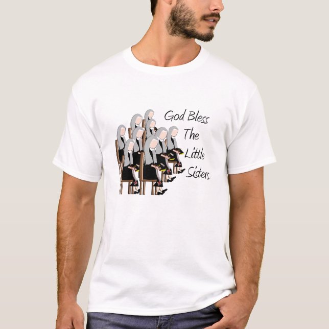 T-shirt Dieu bénissent les petites soeurs (Devant)
